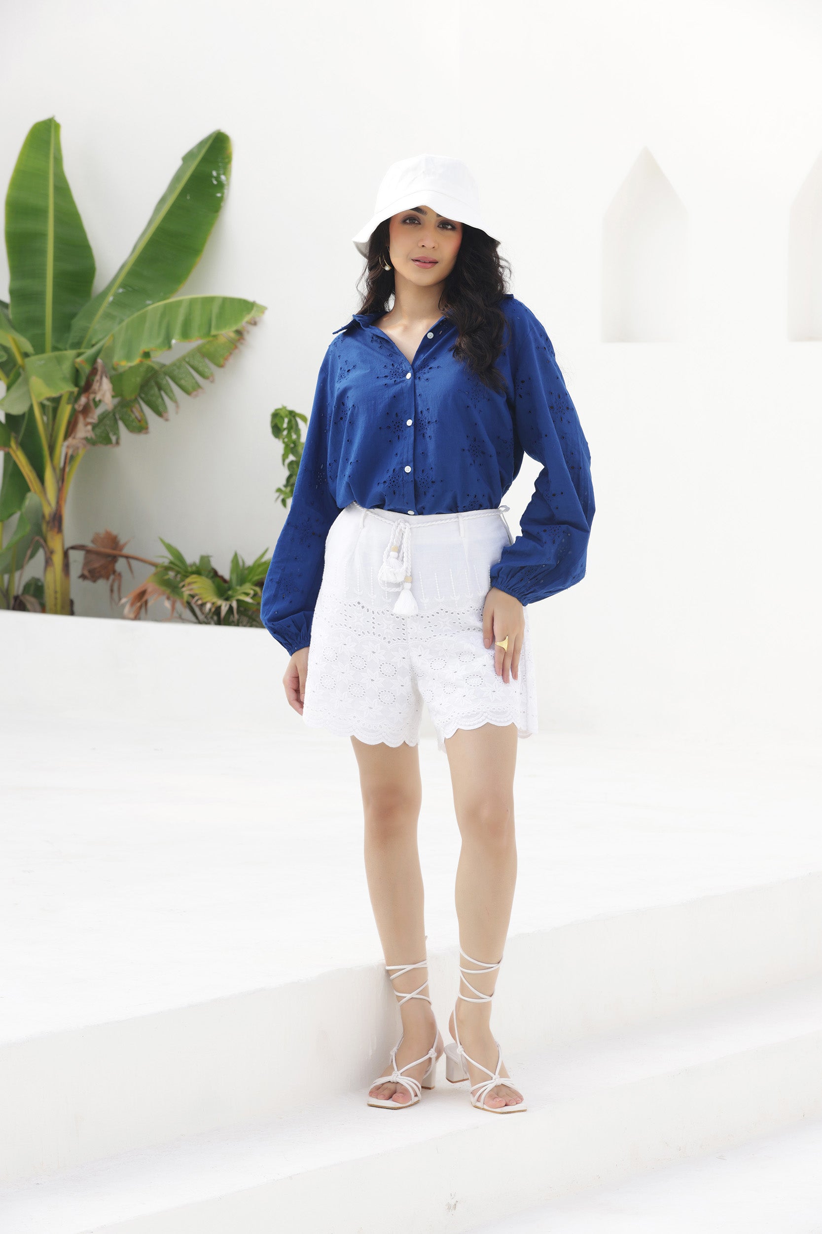 Royal Moon Shiffli Co-ord Set