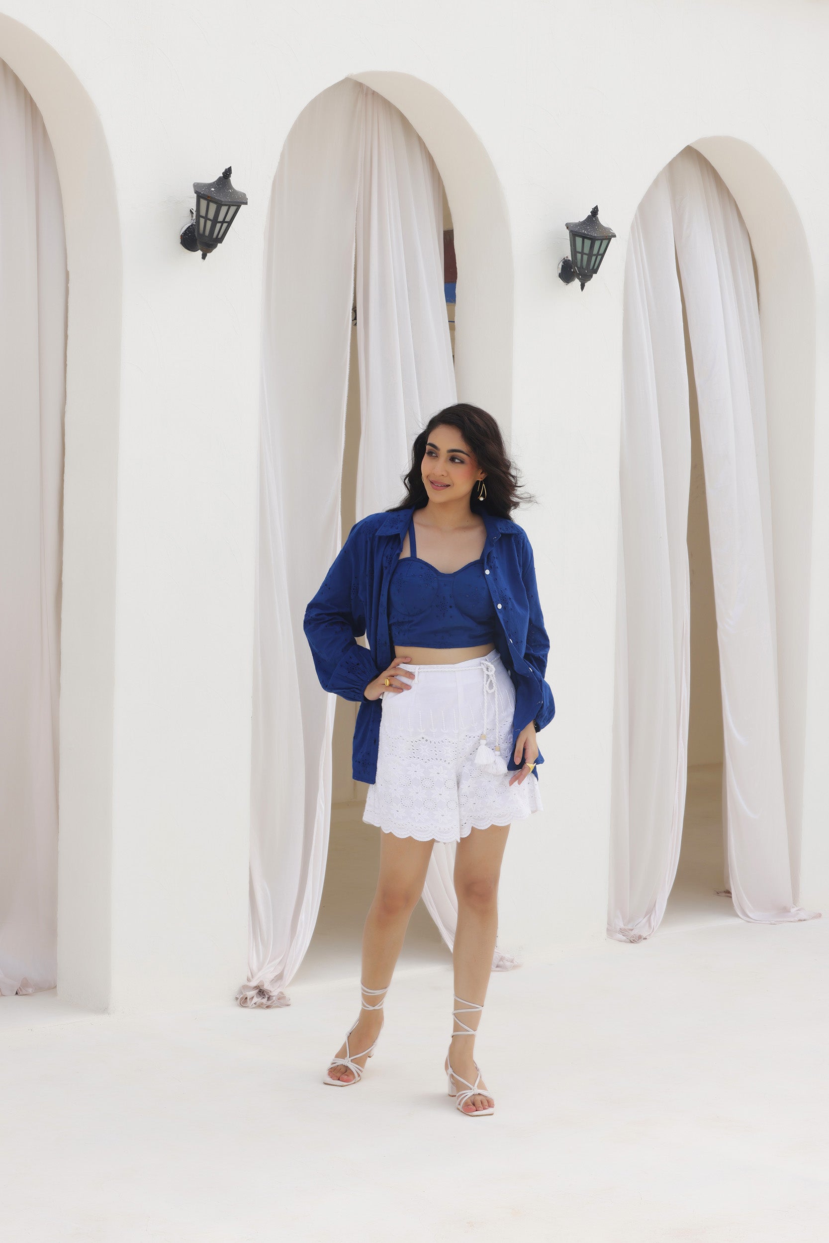 Sapphire Shiffli Three piece Co-ord Set