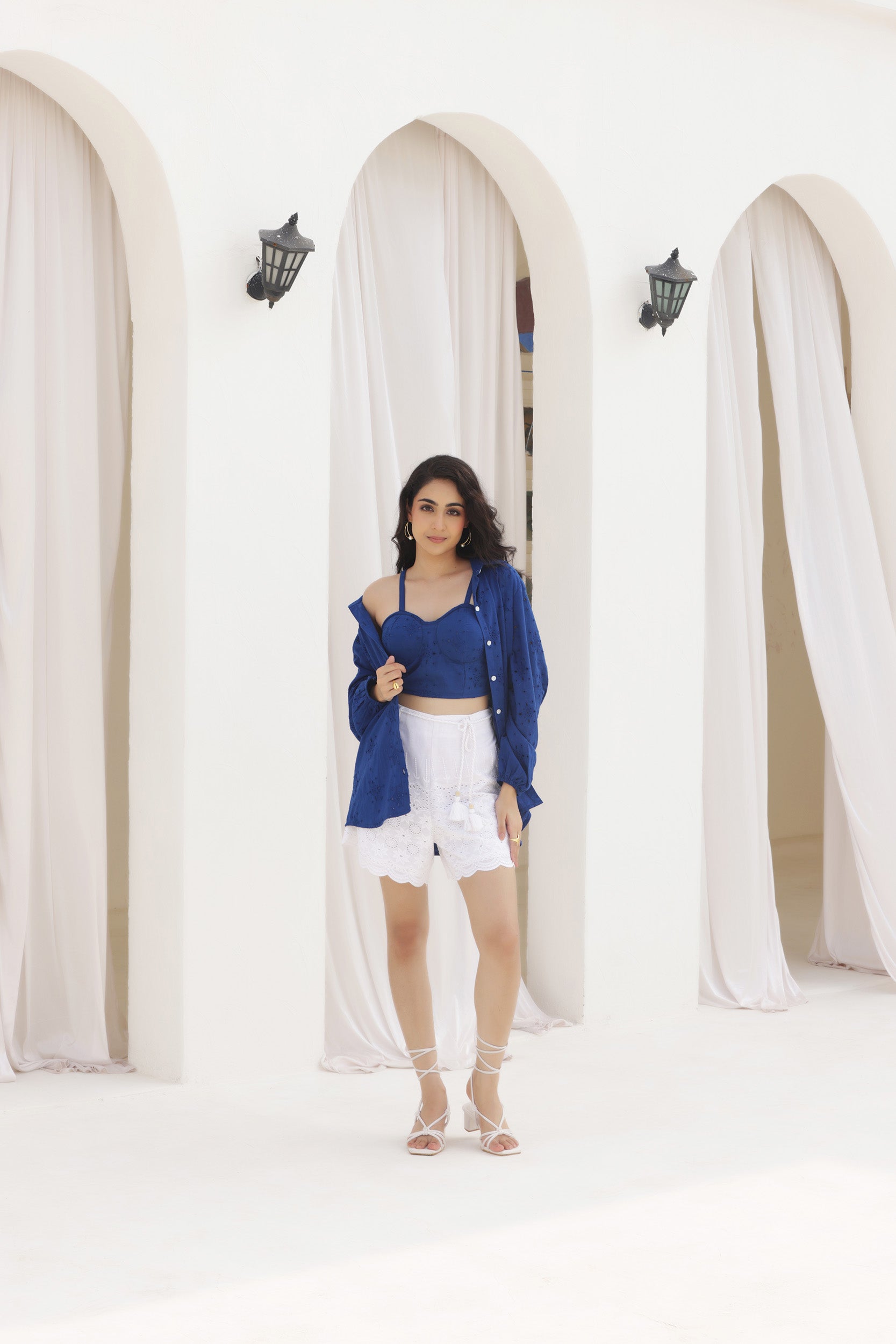 Sapphire Shiffli Three piece Co-ord Set
