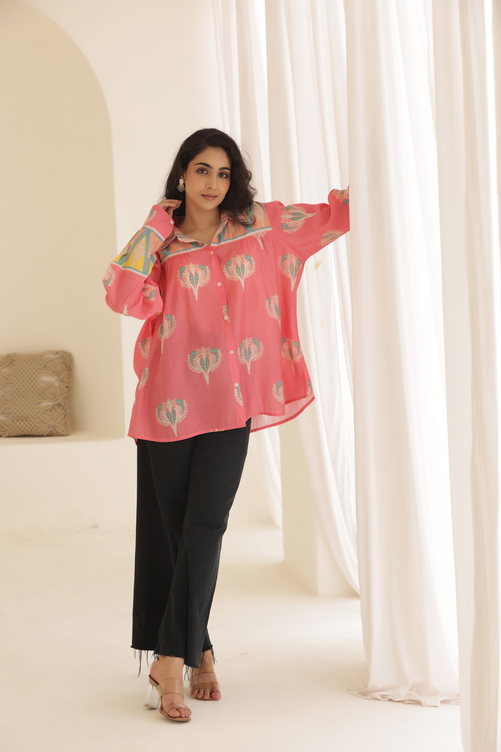 Muslin Pink Petal Shirt