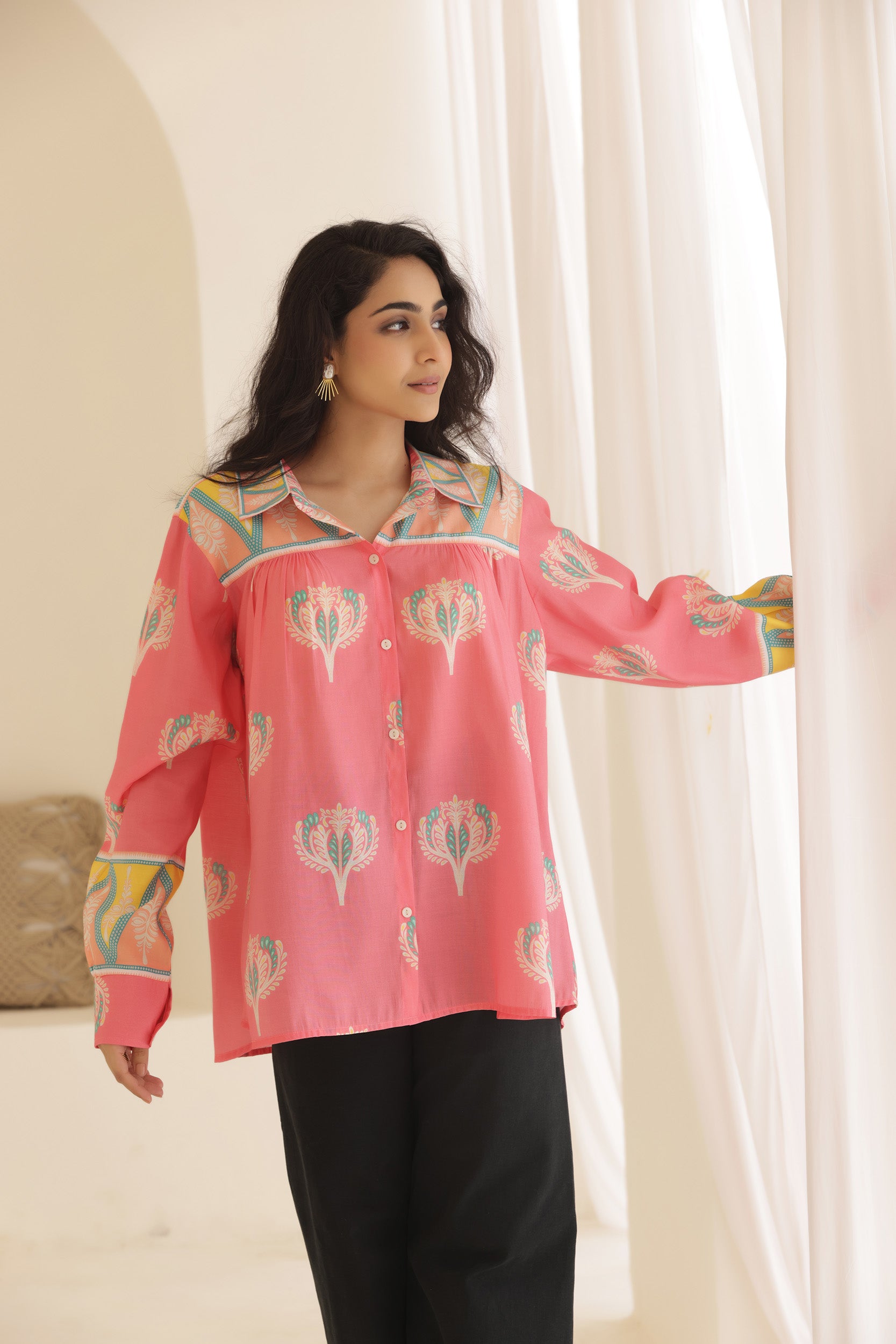 Muslin Pink Petal Shirt