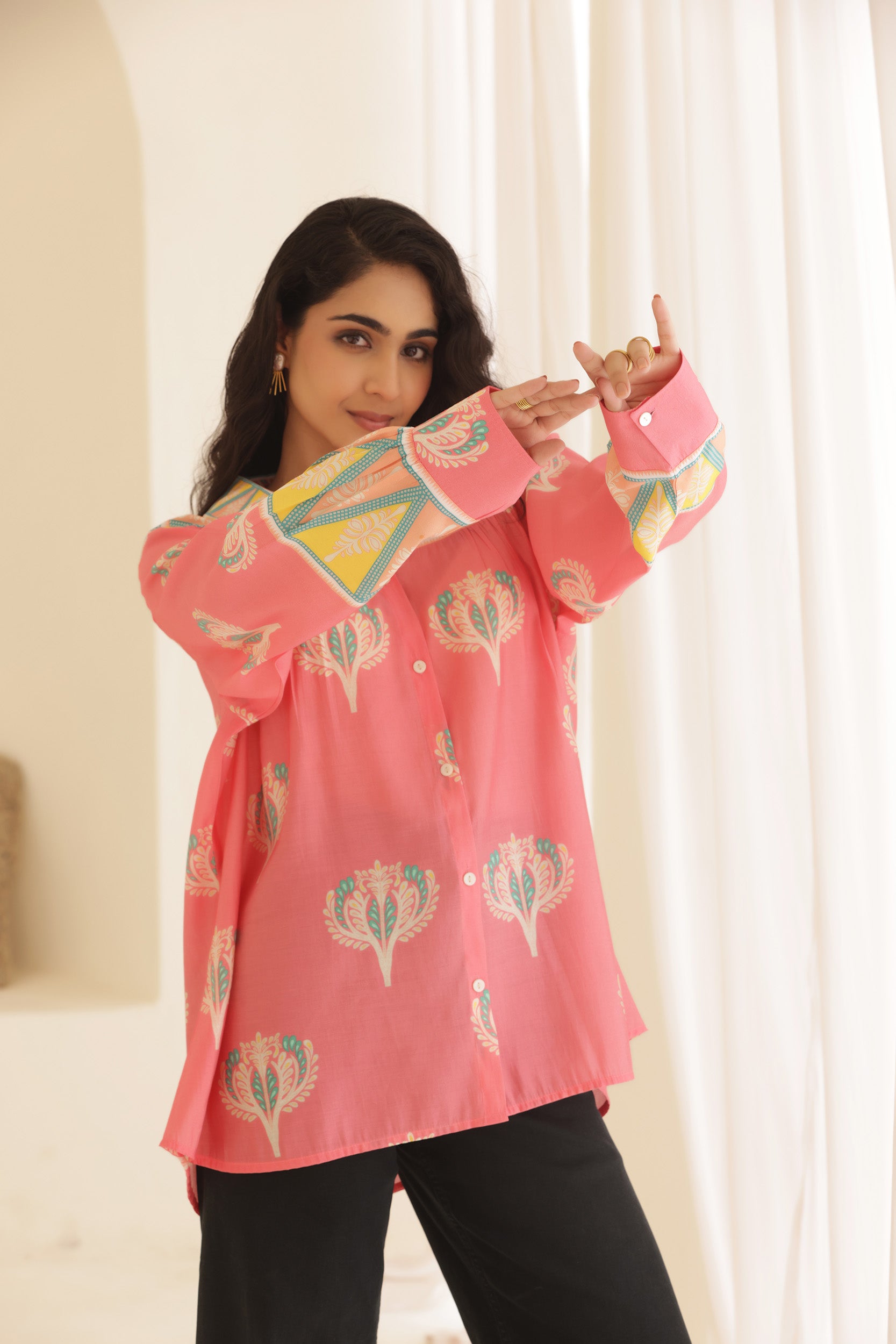 Muslin Pink Petal Shirt