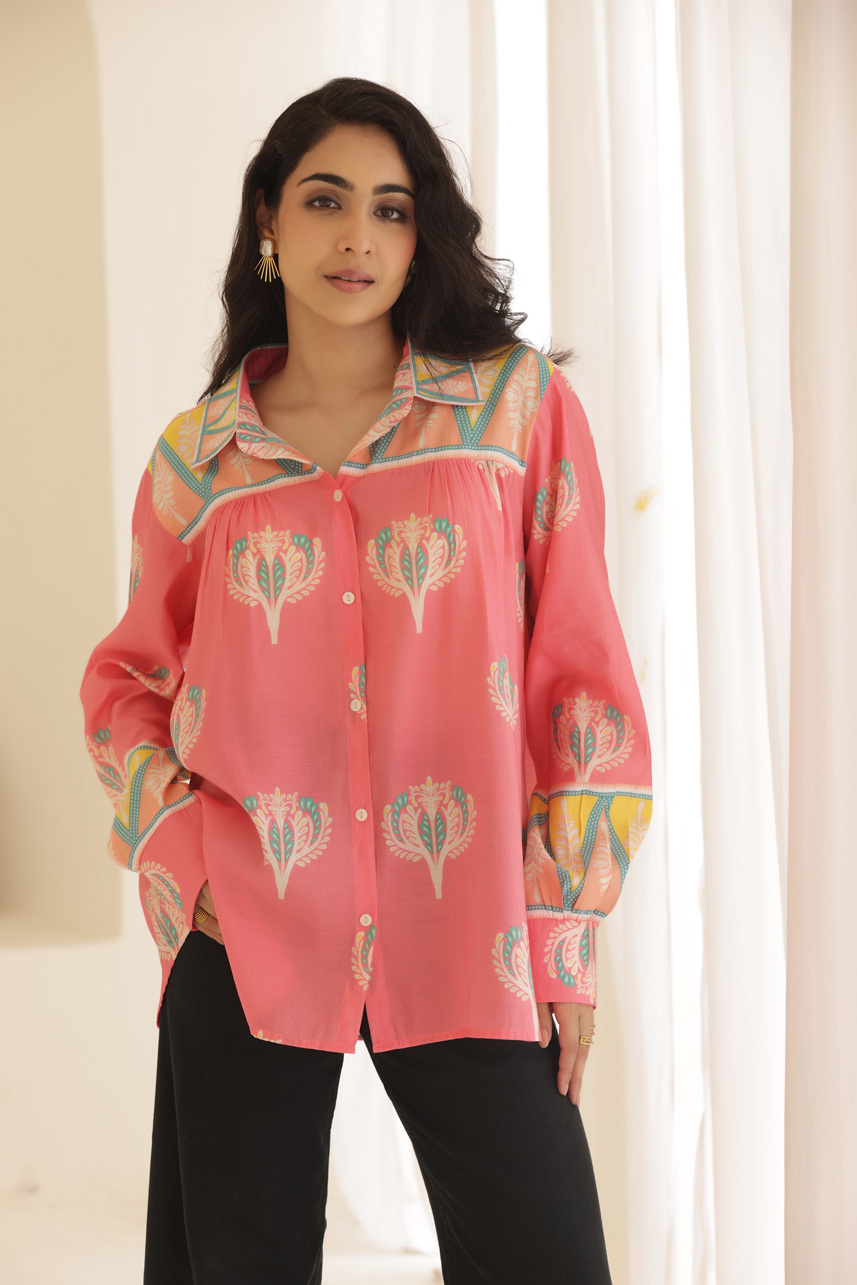 Muslin Pink Petal Shirt