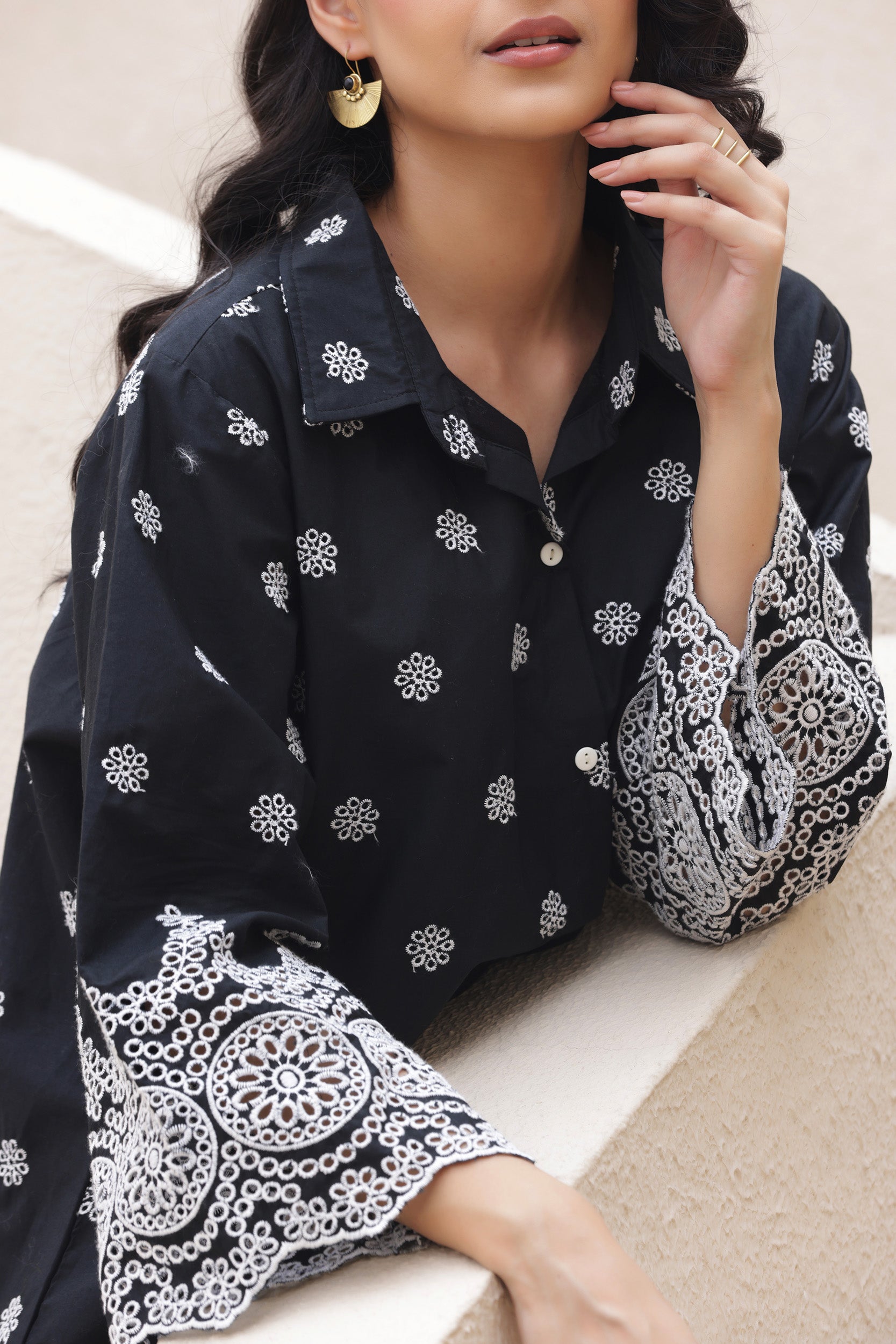 Black Shiffli Cosmos Co-ord Set