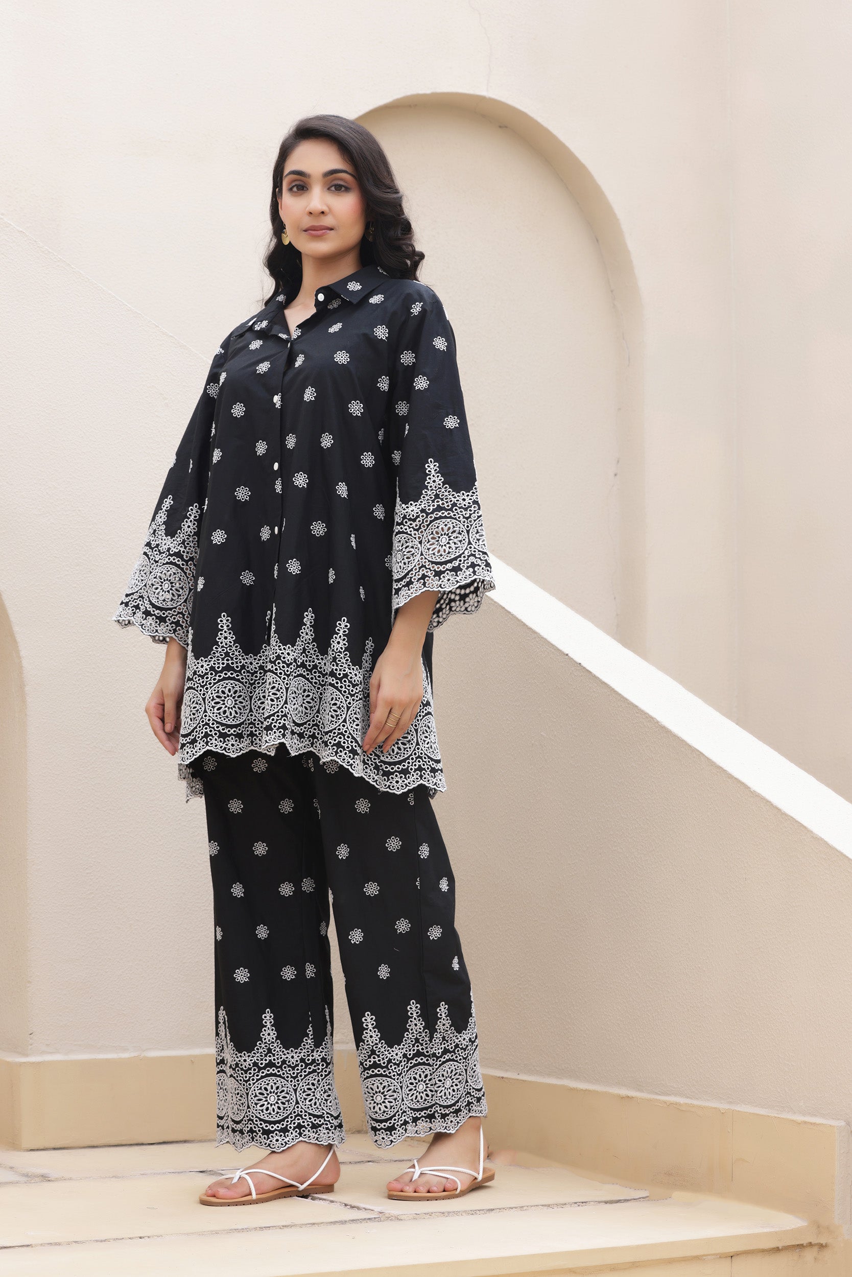 Black Shiffli Cosmos Co-ord Set