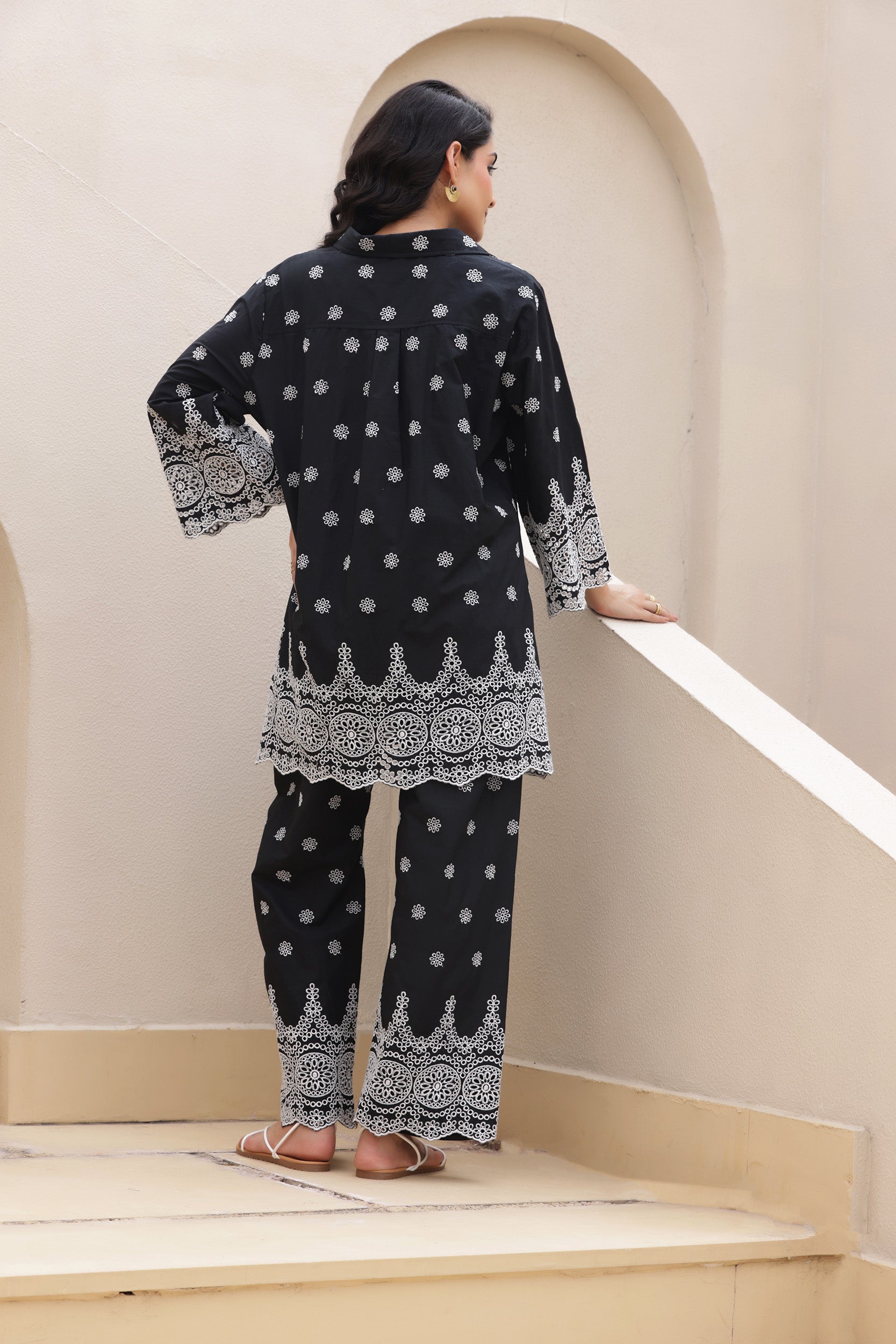 Black Shiffli Cosmos Co-ord Set