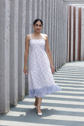 White Shiffli Joy Tier Dress