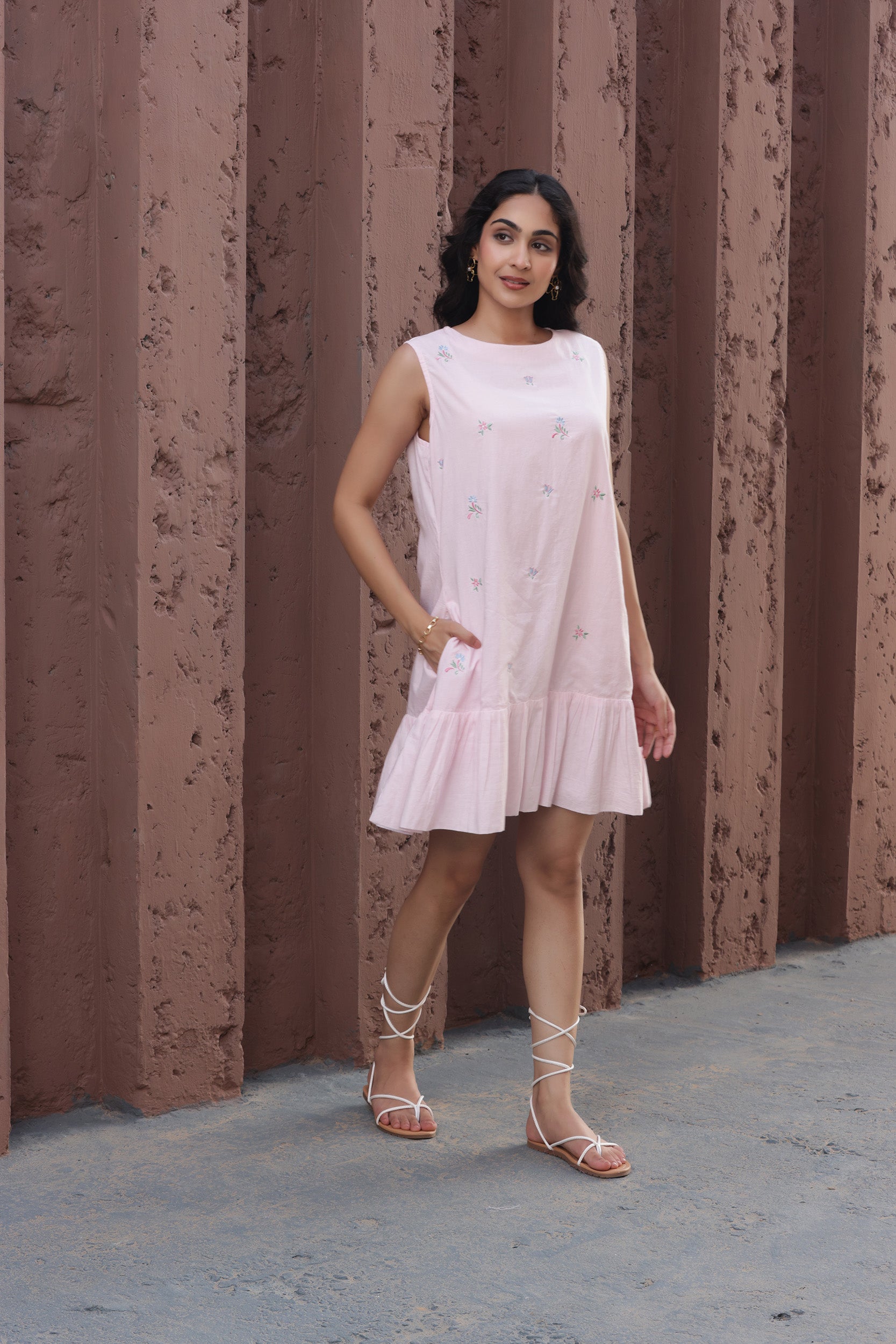 Little Pink Embroidery Dress