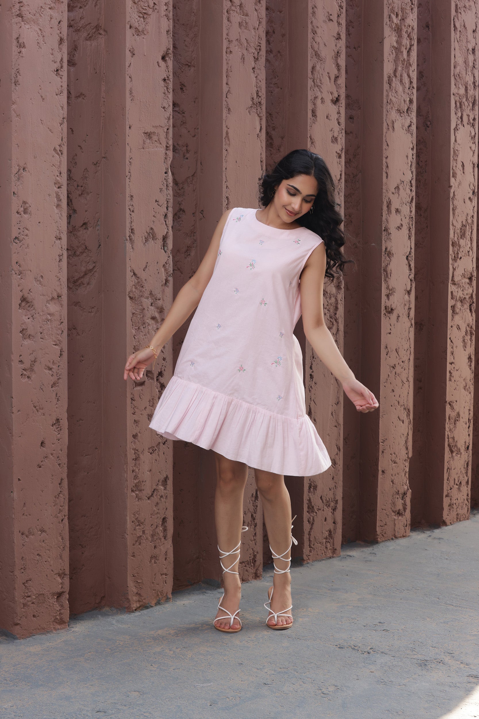 Little Pink Embroidery Dress
