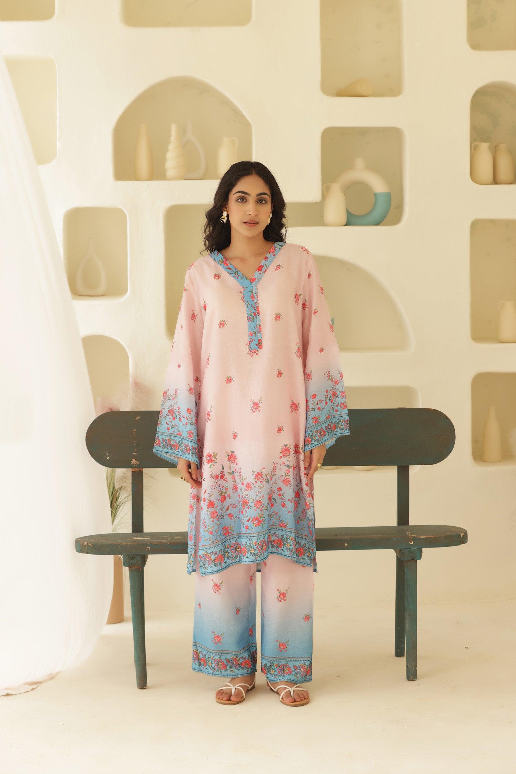 Linen Oceanic Co-ord Set