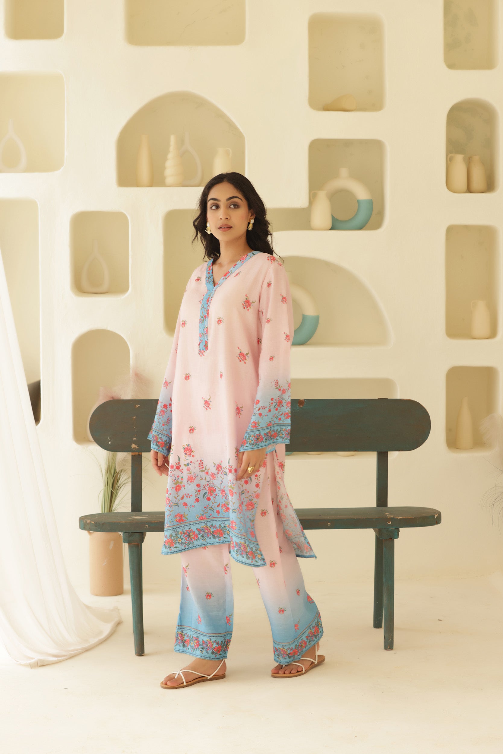 Linen Oceanic Co-ord Set