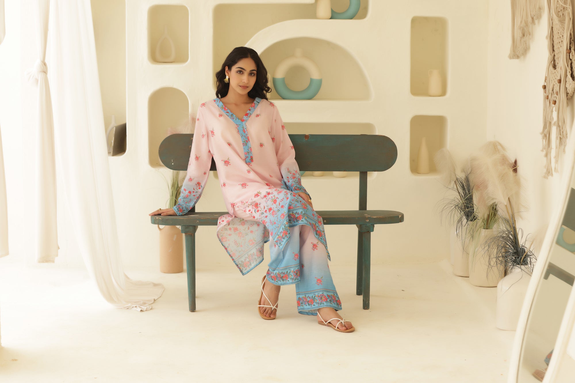 Linen Oceanic Co-ord Set