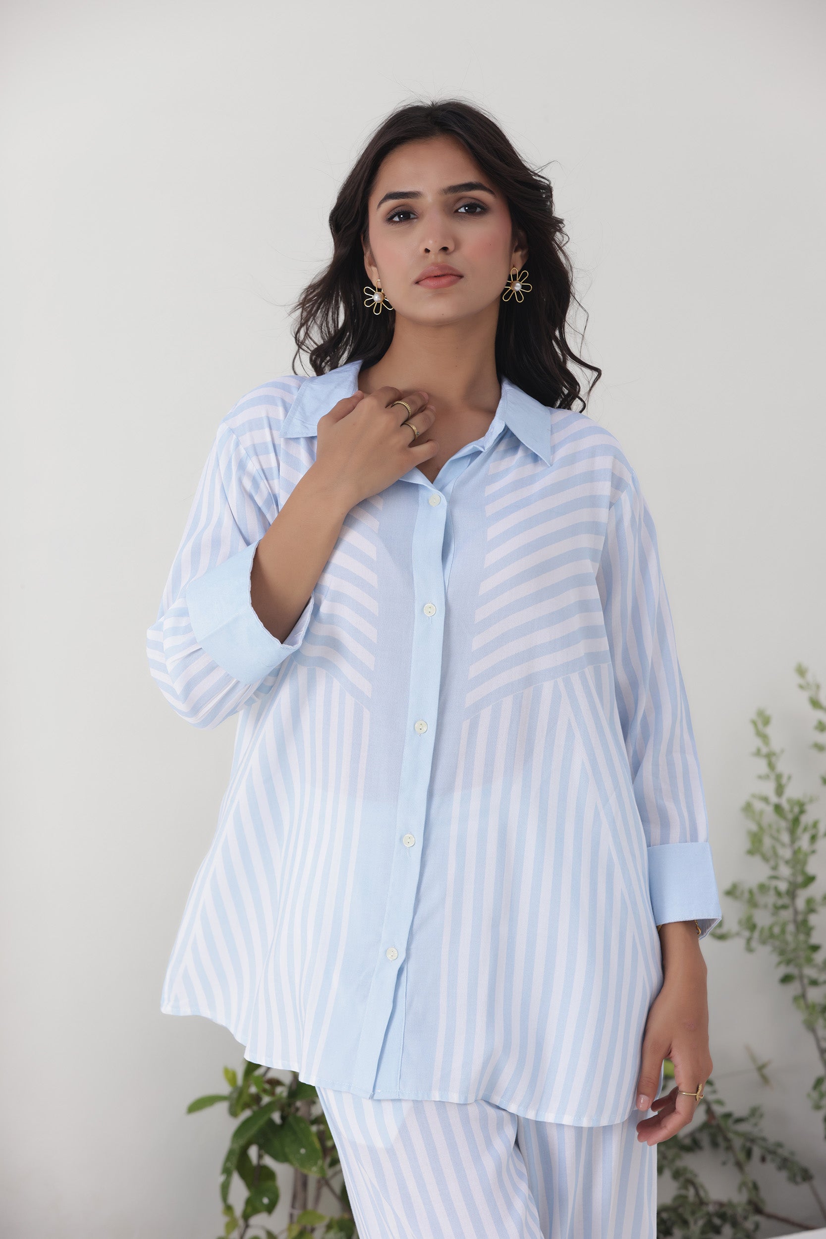 Rayon Thistle Co-ord Set