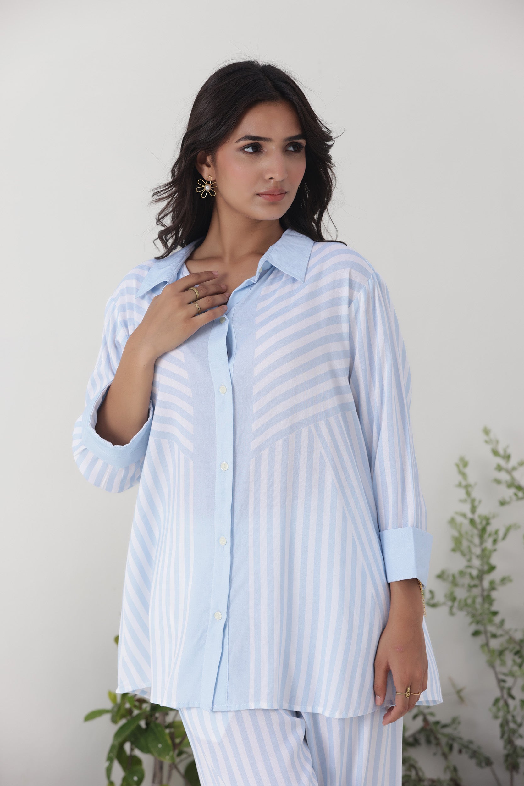 Rayon Thistle Co-ord Set