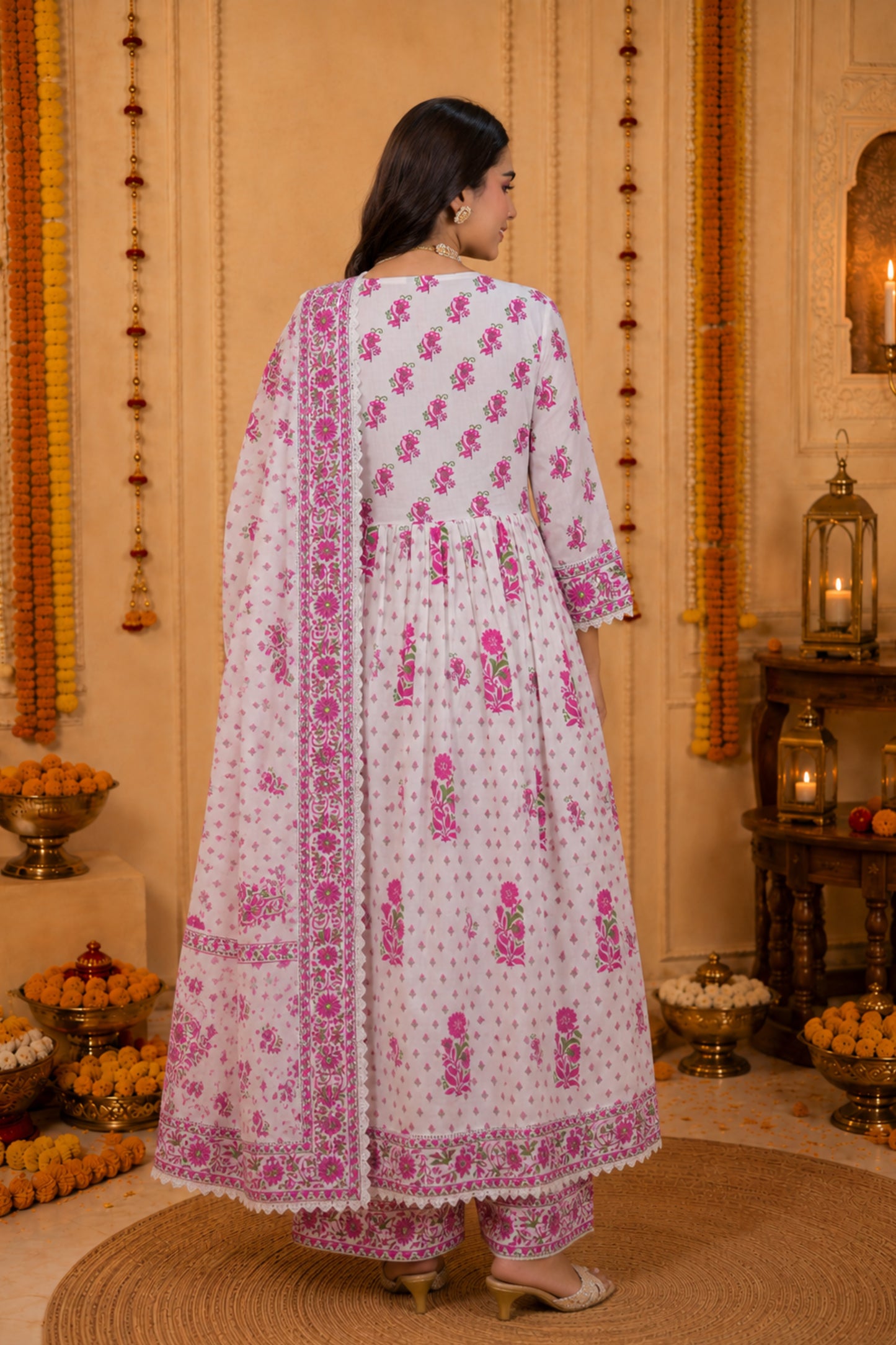 Gulnaar Blossom Anarkali Set
